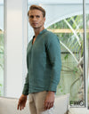 Linen Long Sleeve Shirt EMSACS0647LLS1359