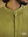 Linen Short Sleeve Shirt - EMSACS0648LSS1358