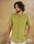 Linen Short Sleeve Shirt - EMSACS0648LSS1358
