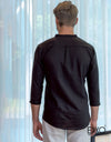 Linen Cotton Long Sleeve Shirt EMSACS0672LCLS1052