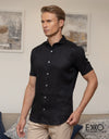 Linen Short Sleeve Shirt - EMSACS0685LSS1070