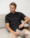 Linen Short Sleeve Shirt - EMSACS0685LSS1070