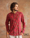 Linen Cotton Long Sleeve Shirt - EMSACS0699LCLS