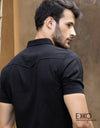Linen Cotton Short Sleeve Shirt - EMSACS0706LCSS1091