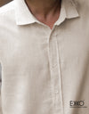 Linen Cotton Long Sleeve Shirt - EMSACS0708LCLS1098