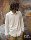 Linen Cotton Long Sleeve Shirt - EMSACS0708LCLS1098