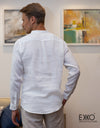 Linen Long Sleeve Shirt - EMSACS0731LLS1069