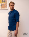 Linen Long Sleeve Shirt - EMSACS0732LLS1071