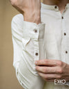 Linen Blend Long Sleeve Shirt EMSACS0733LCELS1648