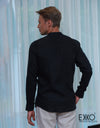 Linen Long Sleeve Shirt - EMSACS0734LLS