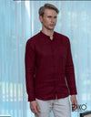 Linen Long Sleeve Shirt - EMSACS0734LLS