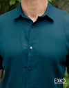 Linen Short Sleeve Shirt - EMSACS0736LSS1076