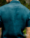 Linen Short Sleeve Shirt - EMSACS0736LSS1076