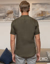 Linen Short Sleeve Shirt - EMSACS0737LSS1430