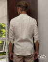 Linen Long Sleeve Shirt - EMSACS0740LLS1078