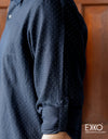 Linen Cotton Long Sleeve Shirt - EMSACS0741LCLS1647
