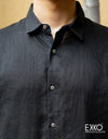 Linen Short Sleeve Shirt - EMSACS0742LSS1070