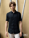 Linen Short Sleeve Shirt - EMSACS0742LSS1070