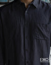Linen Long Sleeve Shirt - EMSACS0768LLS1645