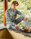 Linen Cotton Long Sleeve Shirt - EMSACS0774LCLS1377