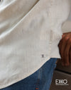 Linen Short Sleeve Shirt - EMSACS0696LSS1075