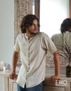 Linen Short Sleeve Shirt - EMSACS0696LSS1075