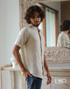 Linen Short Sleeve Shirt - EMSACS0696LSS1075