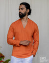 Linen Cotton Long Sleeve Shirt - EMSACS0647LCLS1060