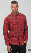 Linen Cotton Long Sleeve Shirt - EMSACS0699LCLS1066