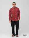 Linen Cotton Long Sleeve Shirt - EMSACS0699LCLS1066