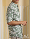 Linen Cotton Long Sleeve Shirt - EMSACS0783LCLS1377