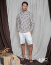 Cotton Blend Long Sleeve Shirt EMSACS0790CELS1756