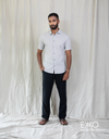 Linen Cotton Short Sleeve Shirt - EMSACS0798LCSS1631