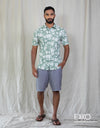 Linen Cotton Short Sleeve Shirt EMSACS0802LCSS1377