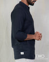 Linen Cotton Long Sleeve Shirt - EMSACS0803LCLS1629