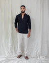 Linen Cotton Long Sleeve Shirt - EMSACS0803LCLS1629
