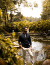 Linen Cotton Long Sleeve Shirt - EMSACS0803LCLS1629