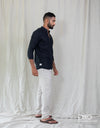 Linen Cotton Long Sleeve Shirt - EMSACS0803LCLS1629