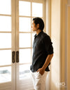 Linen Long Sleeve Shirt - EMSACS0819LLS1070