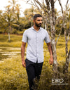 Linen Cotton Short Sleeve Shirt EMSACS0807LCSS1744