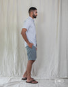 Linen Cotton Short Sleeve Shirt EMSACS0807LCSS1744
