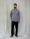 Linen Cotton Long Sleeve Shirt - EMSACS0808LCLS1742