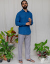 Linen Cotton Long Sleeve Shirt - EMSACS0819LCLS1549