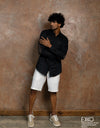 Linen Long Sleeve Shirt - EMSACS0820LLS1070