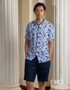 Linen Short Sleeve Shirt - EMSACS0822LSS1593