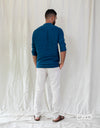 Linen Long Sleeve Shirt - EMSACS0824LLS1071