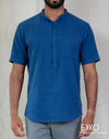 Linen Cotton Short Sleeve Shirt EMSACS0826LCSS1549