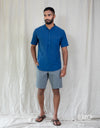 Linen Cotton Short Sleeve Shirt EMSACS0826LCSS1549