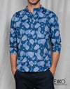 Cotton Blend Long Sleeve Shirt EMSACS0827CELS1757