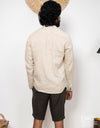 Linen Long Sleeve Shirt - EMSACS0831LLS1075